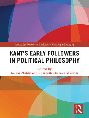 cover image of Kant's Early Followers in Political Philosophy